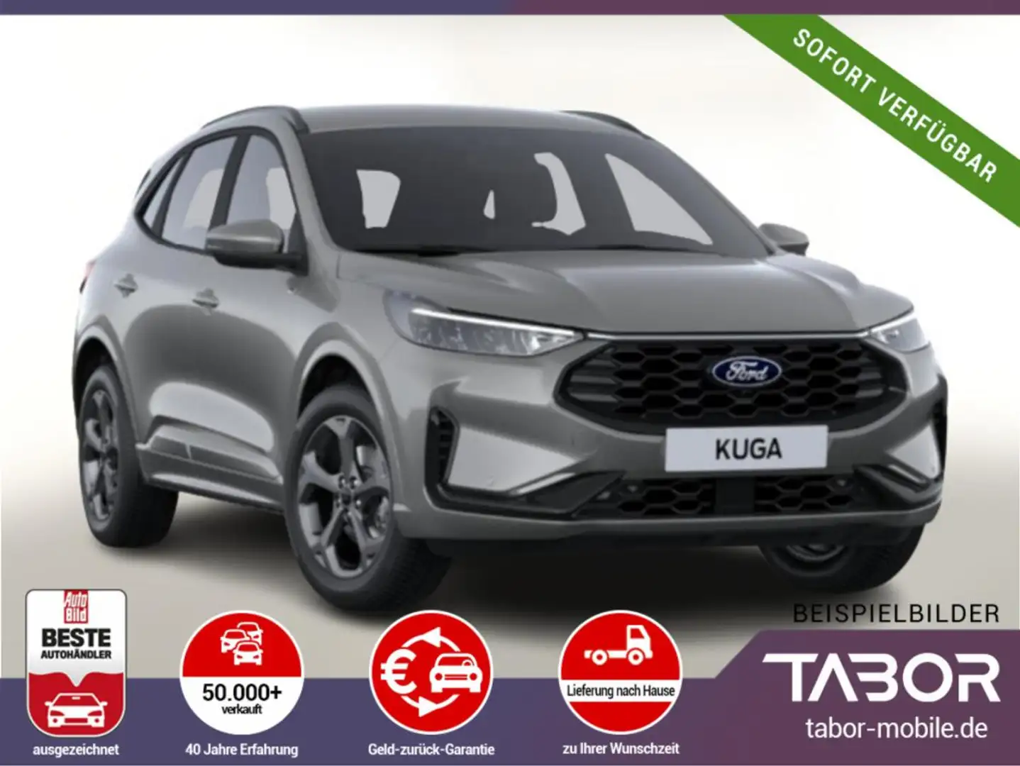 Ford Kuga 2.5 FHEV 180 CVT ST-Line Nav Privacy Kam Silber - 1
