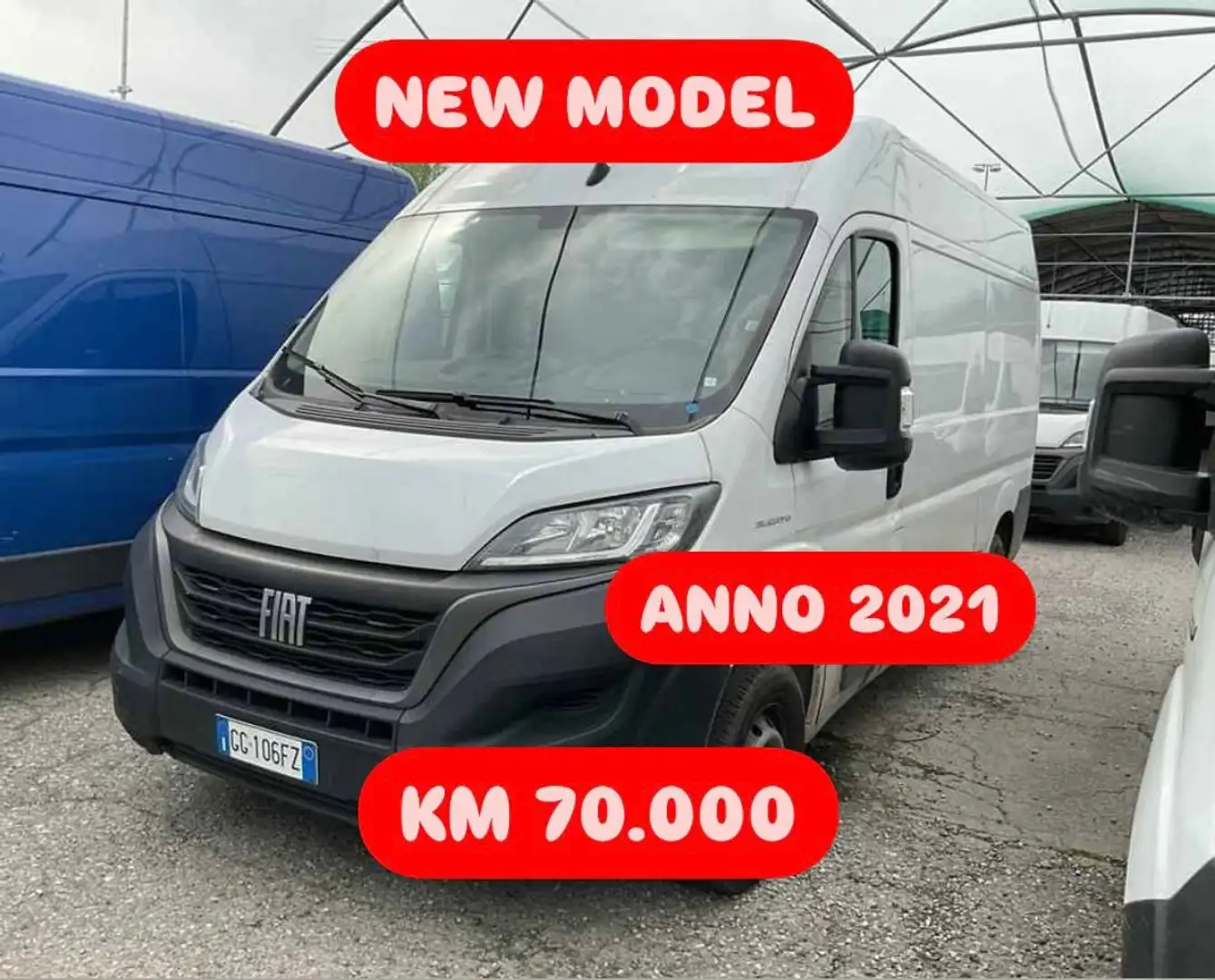 Fiat Ducato 2.2mjt 140cv L2H2 FURGONE KM 70.000 Bianco - 2