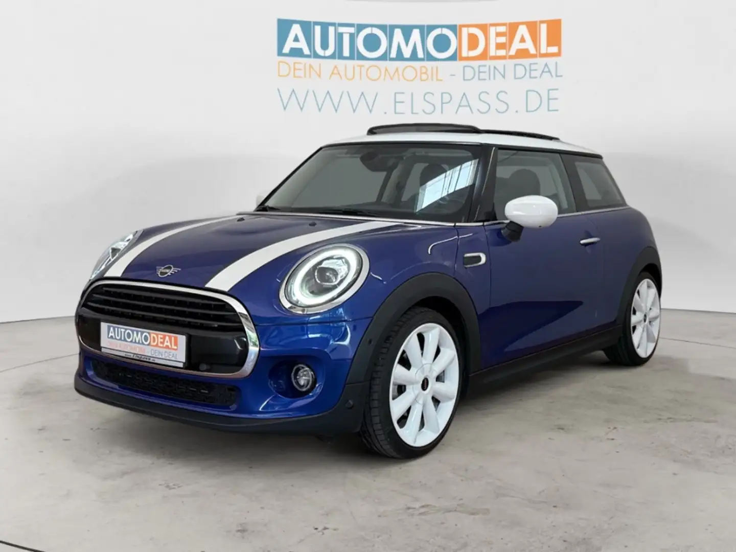MINI Cooper AUTOMATIK LED PANODACH DIG-DISPLAY KAMERA SITZ.HZG Blau - 2