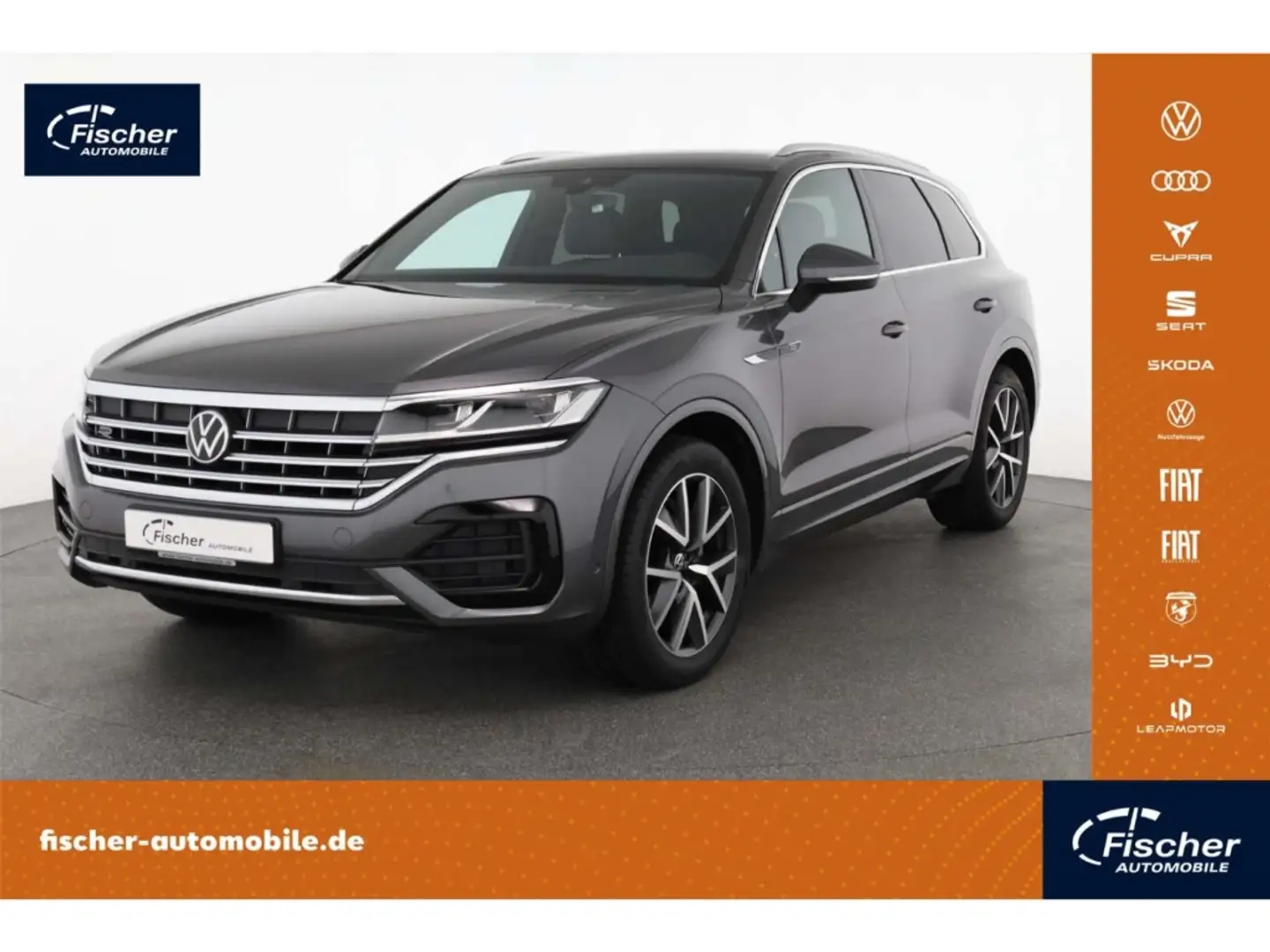 Volkswagen Touareg 3.0 TDI V6 4Mot. R-Line Tip. AHK/Luftfe. Grau - 1
