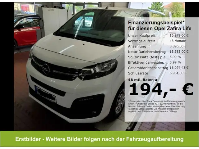 Opel Zafira Life lang 9-Sitzer 1.5D*StandHzg Tempom