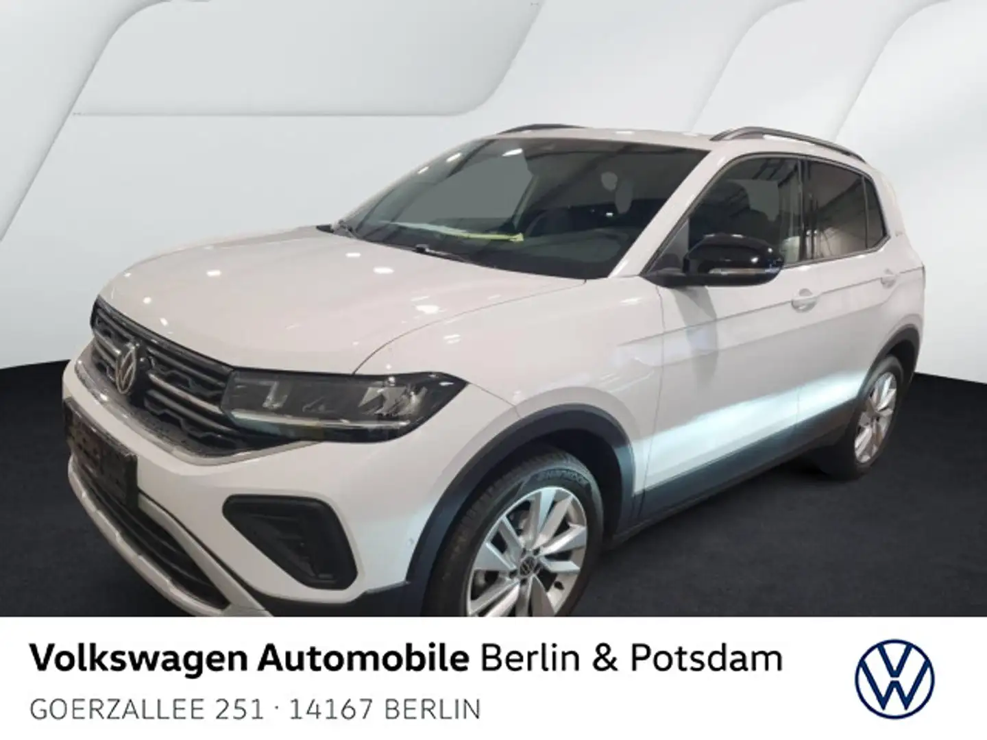 Volkswagen T-Cross 1.0 TSI DSG Goal Navi Kamera AHK SHZ Weiß - 1