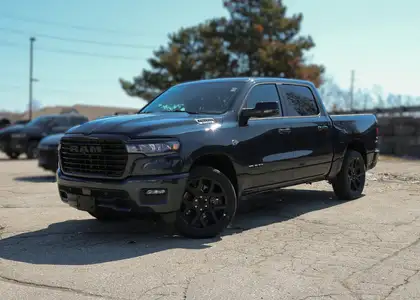 Blue 2026 RAM 1500 Sport Crew Cab 4WD Pickup Truck 8-Speed Automatic