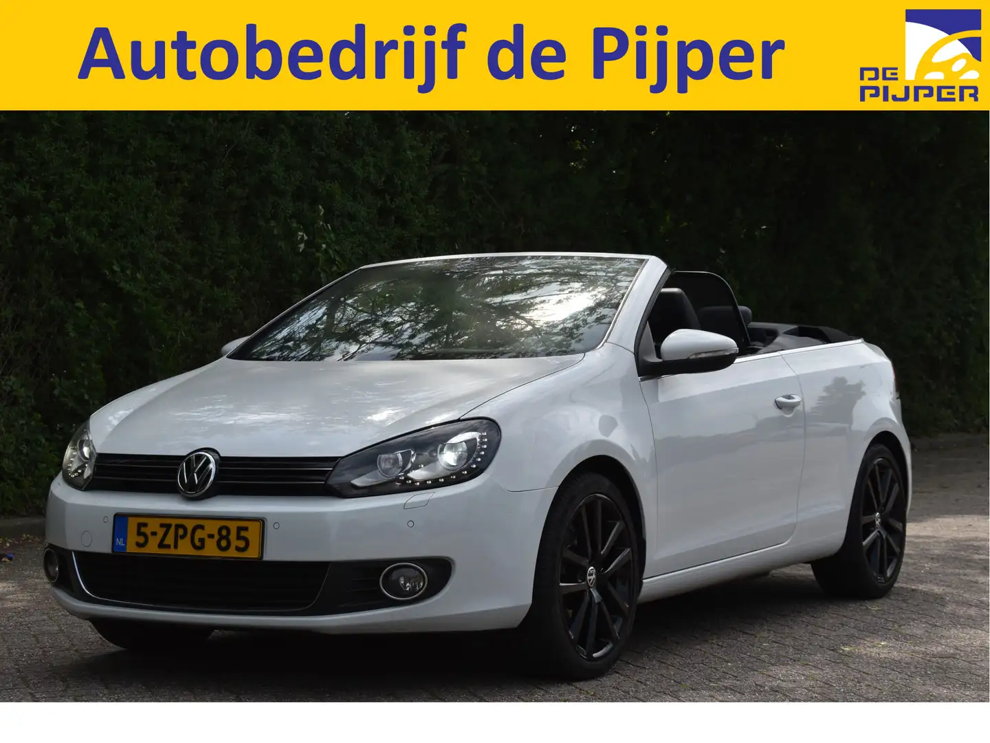 Volkswagen Golf Cabriolet 1.4 TSI 160 PK Executive | Leder | Stoelverw | Nav White - 1