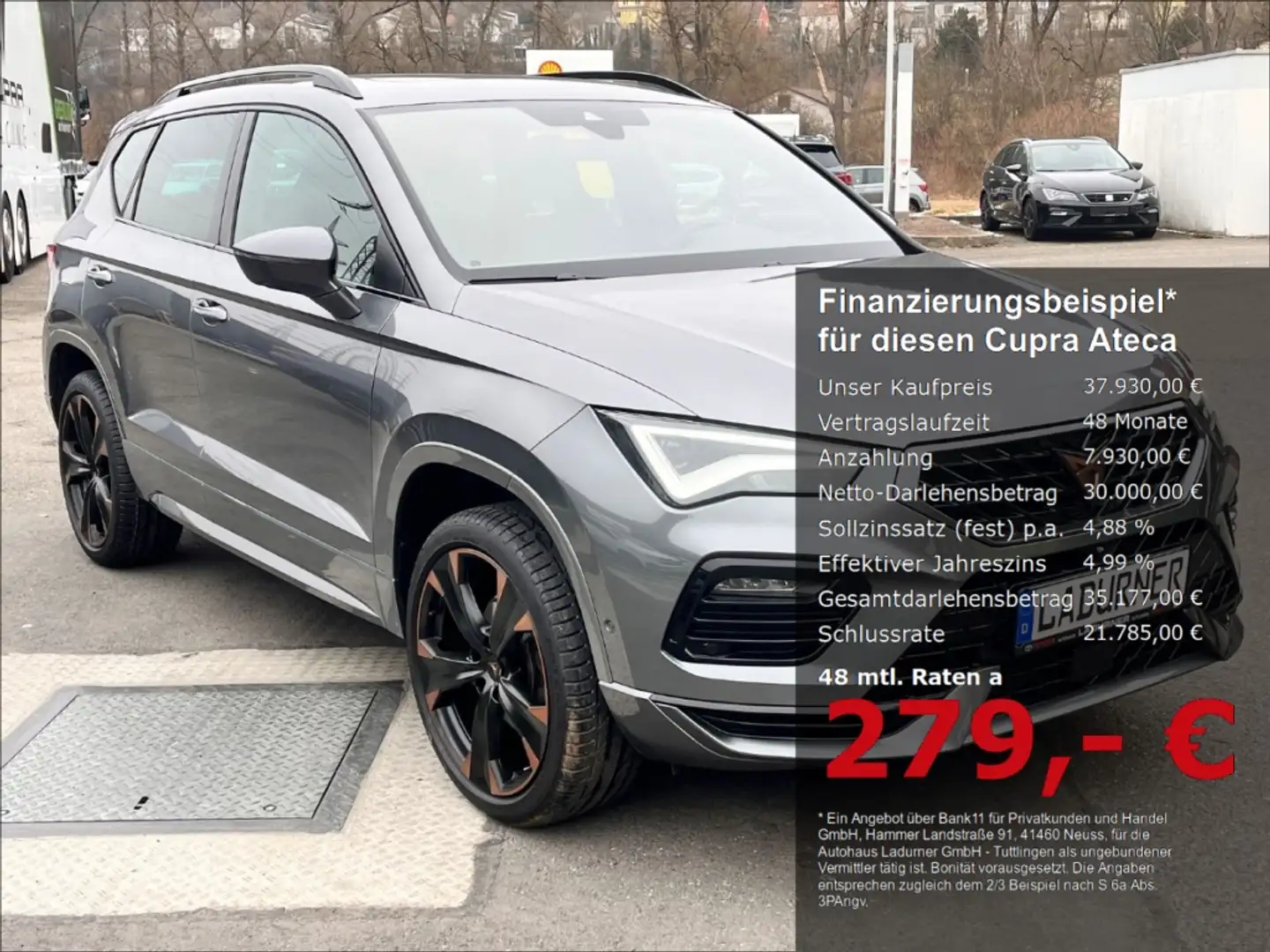 CUPRA Ateca 1.5L TSI DSG Pano AHK SHZ Sound FullLink Grau - 1
