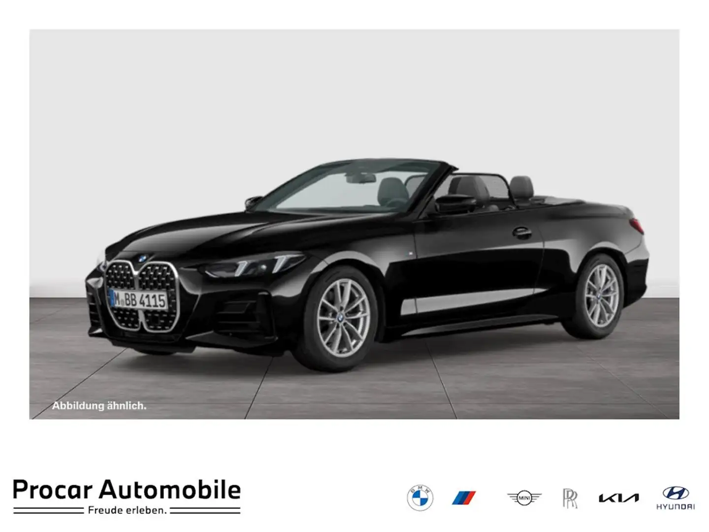 BMW 420 i Cabrio M Sport DA PA+ ACC HuD HiFi Lhz Schwarz - 1