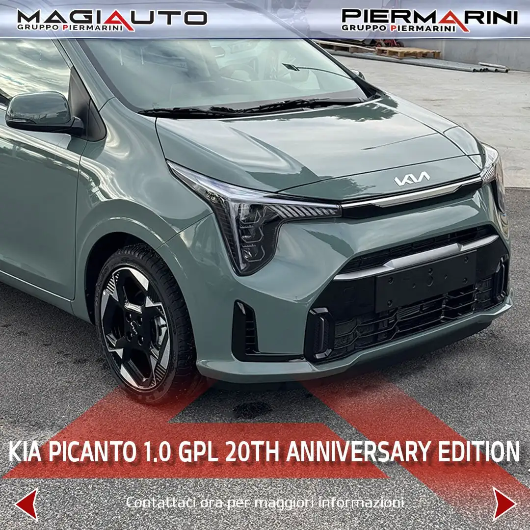 Kia Picanto Picanto 1.0 12V GPL 5 porte 20th Anniversary Edit Groen - 2
