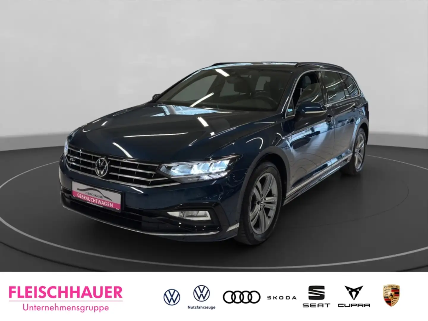 Volkswagen Passat Variant Business 2.0 TDI R-Line+Navi+LED+AHK+Stdhzg Bleu - 1