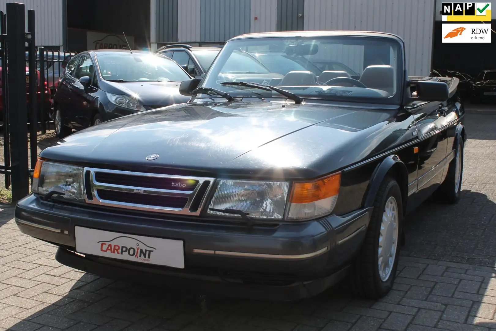 Saab 900 Cabrio 2.0 Turbo 16 Cabrio 1e Eig. Airco Nw.dak!! Zwart - 1