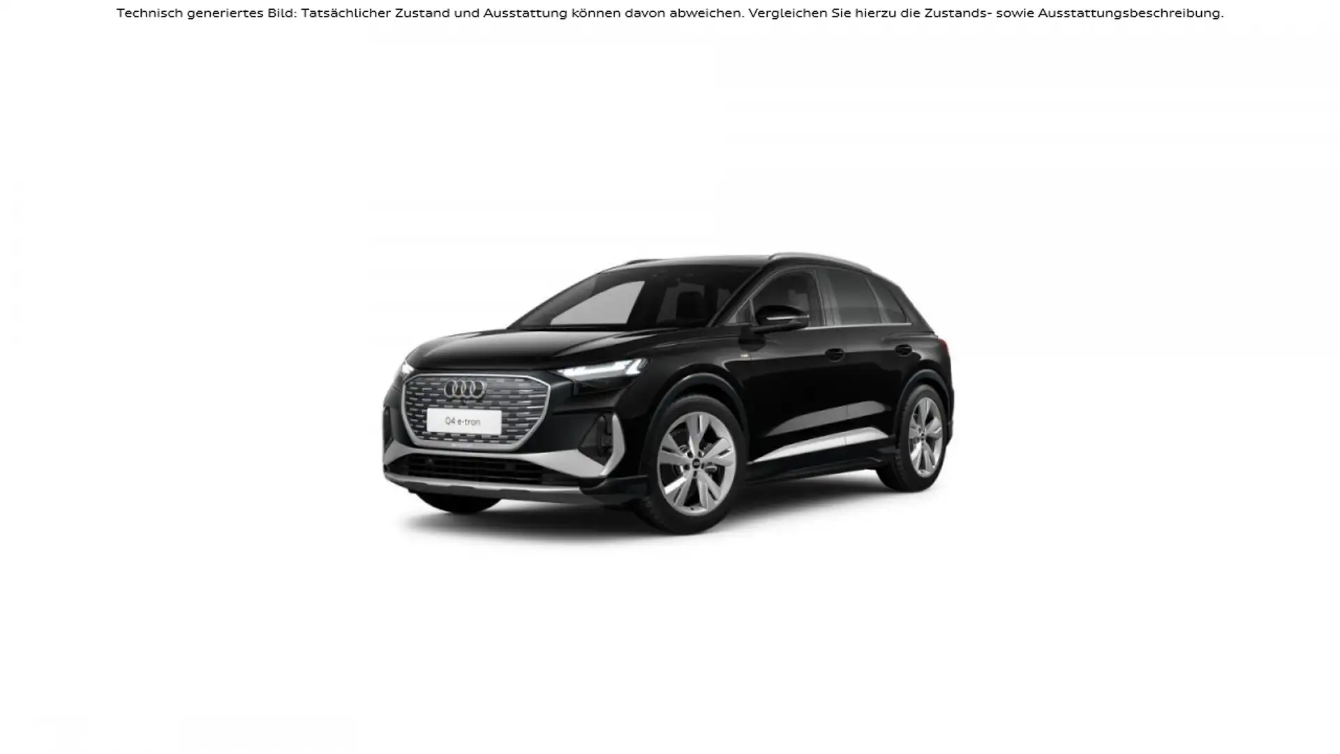 Audi Q4 e-tron MLED Pano Navi S line RKamera Klima Navi Schwarz - 2