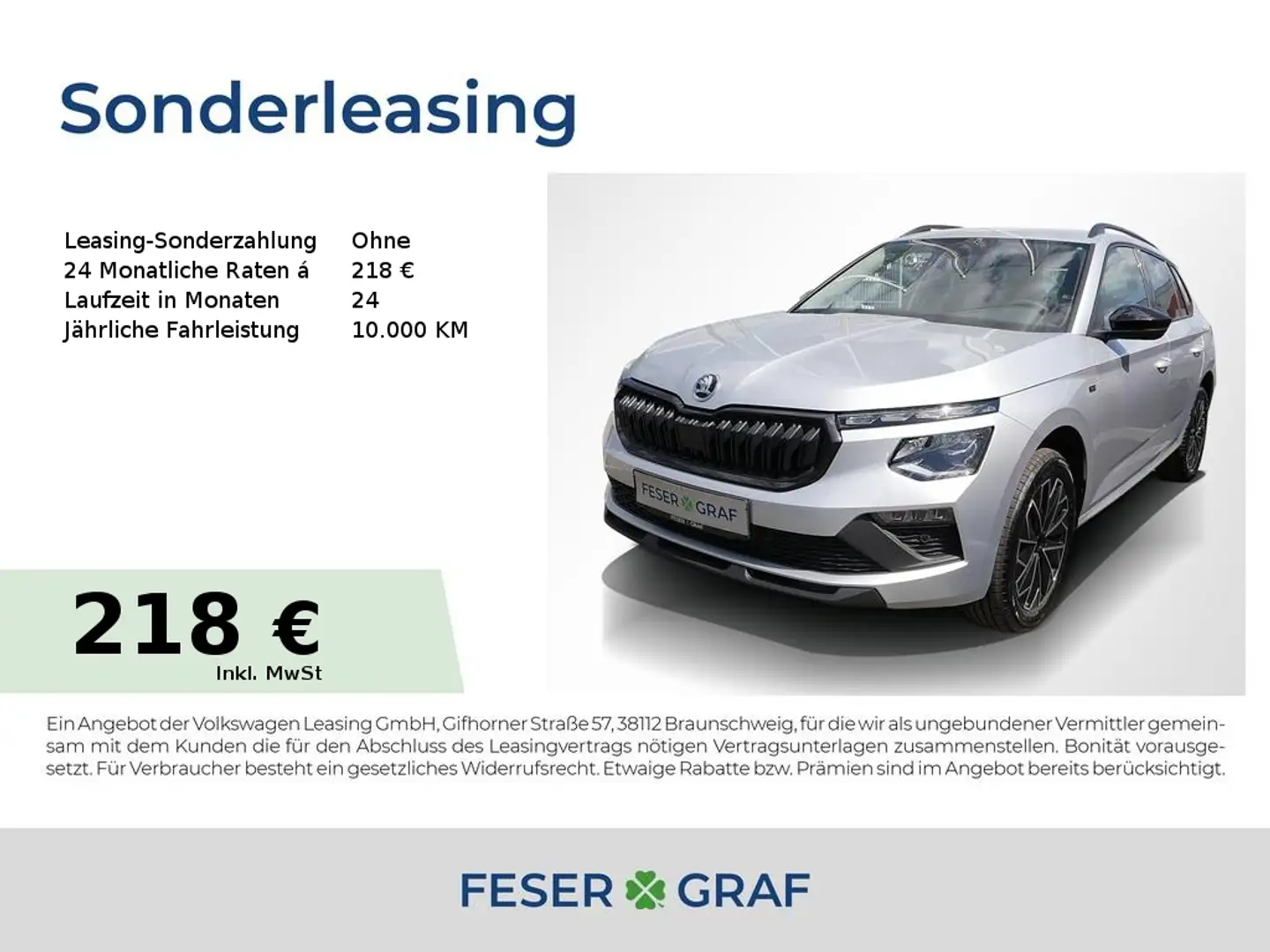 Skoda Kamiq Tour 1,0 TSI DSG AHK, NAVI, SHZ Silber - 1