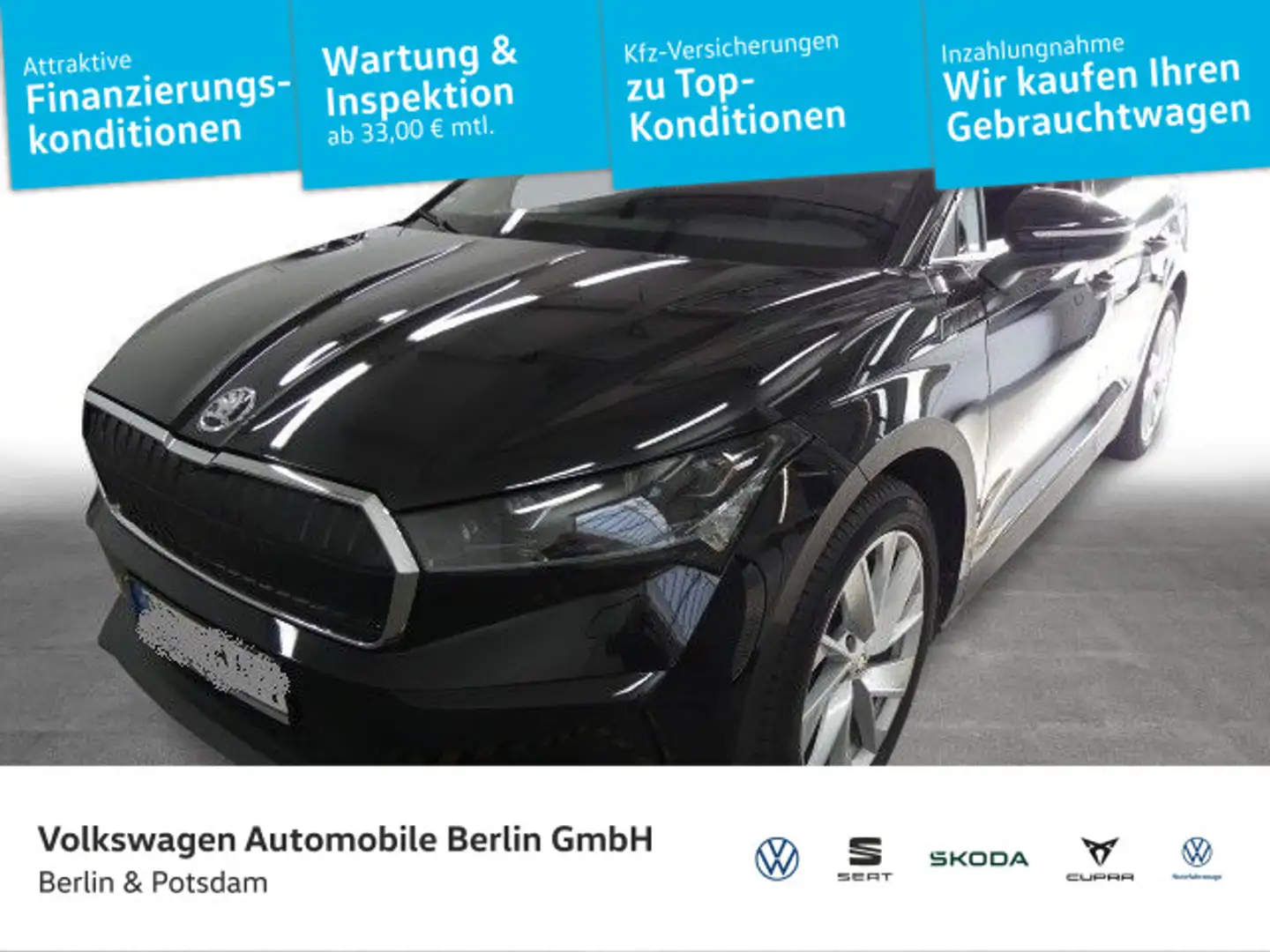 Skoda Enyaq iV 80 SUITE W-Pumpe KAMERA NAVI 77kWh Schwarz - 1