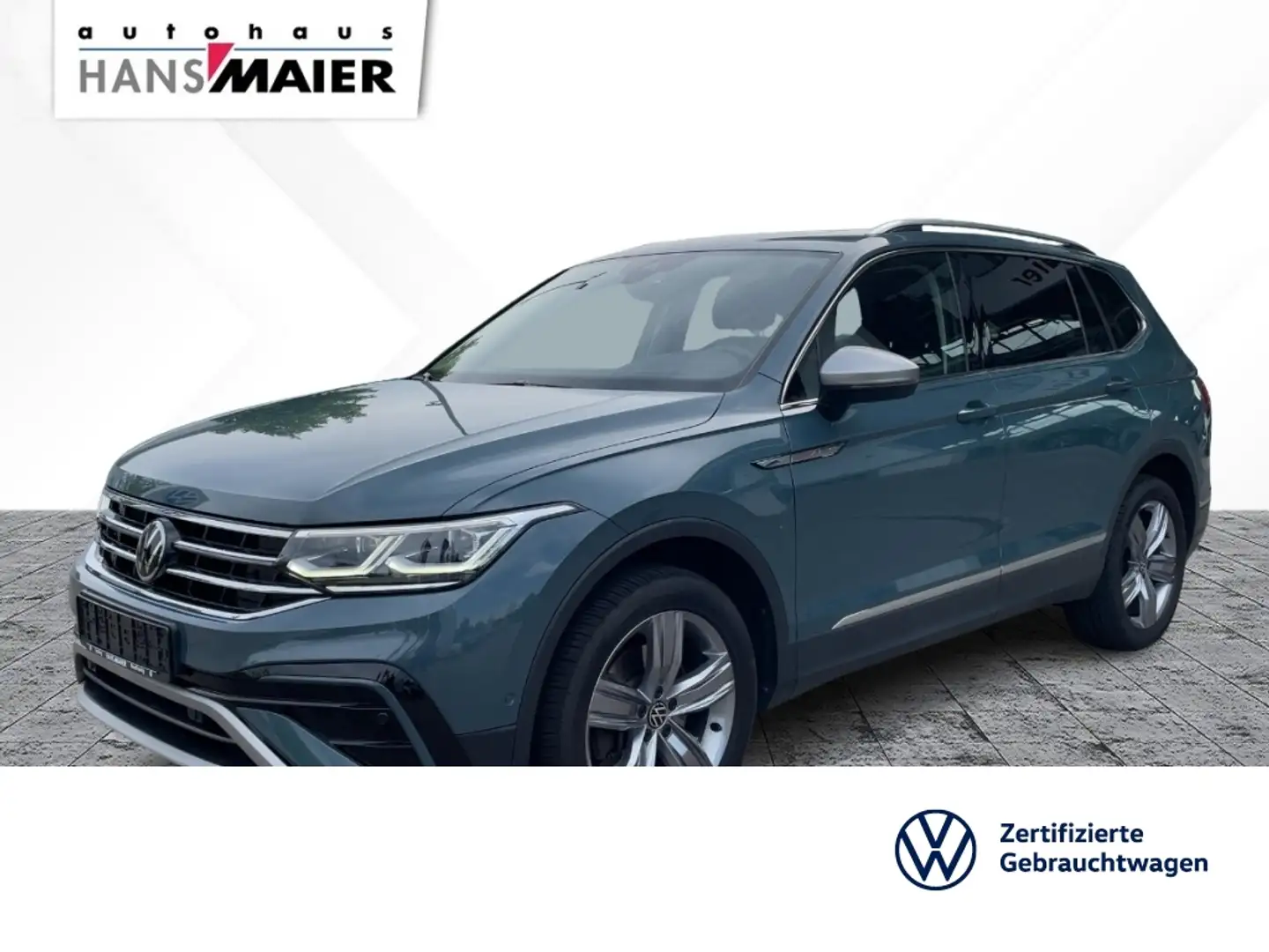 Volkswagen Tiguan Allspace Elegance TSI 4Mot. DSG AHK Pano Blau - 1