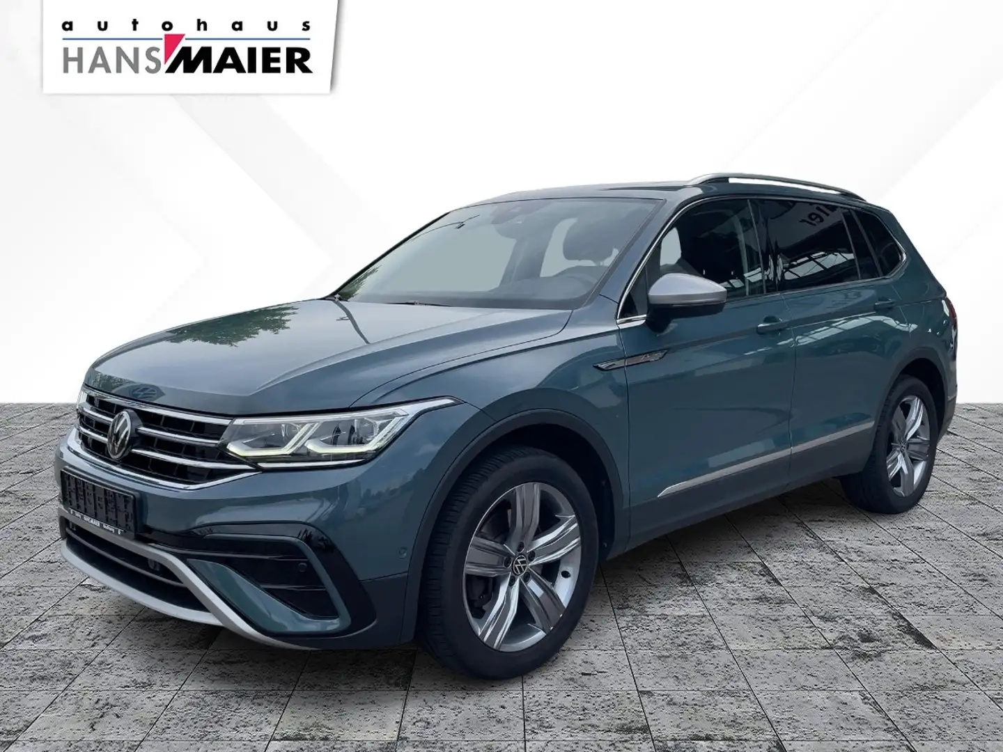 Volkswagen Tiguan Allspace Elegance TSI 4Mot. DSG AHK Pano Modrá - 2