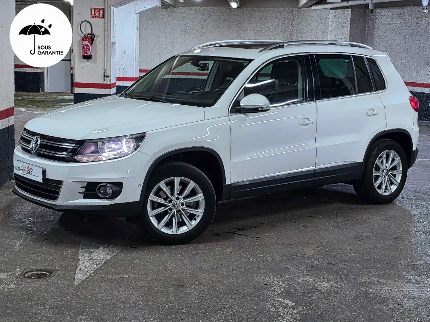 Volkswagen Tiguan Allspace Phase II 2.0 TDi 140 BVM6 Carat 4Motion 4X4 Blanc - 1