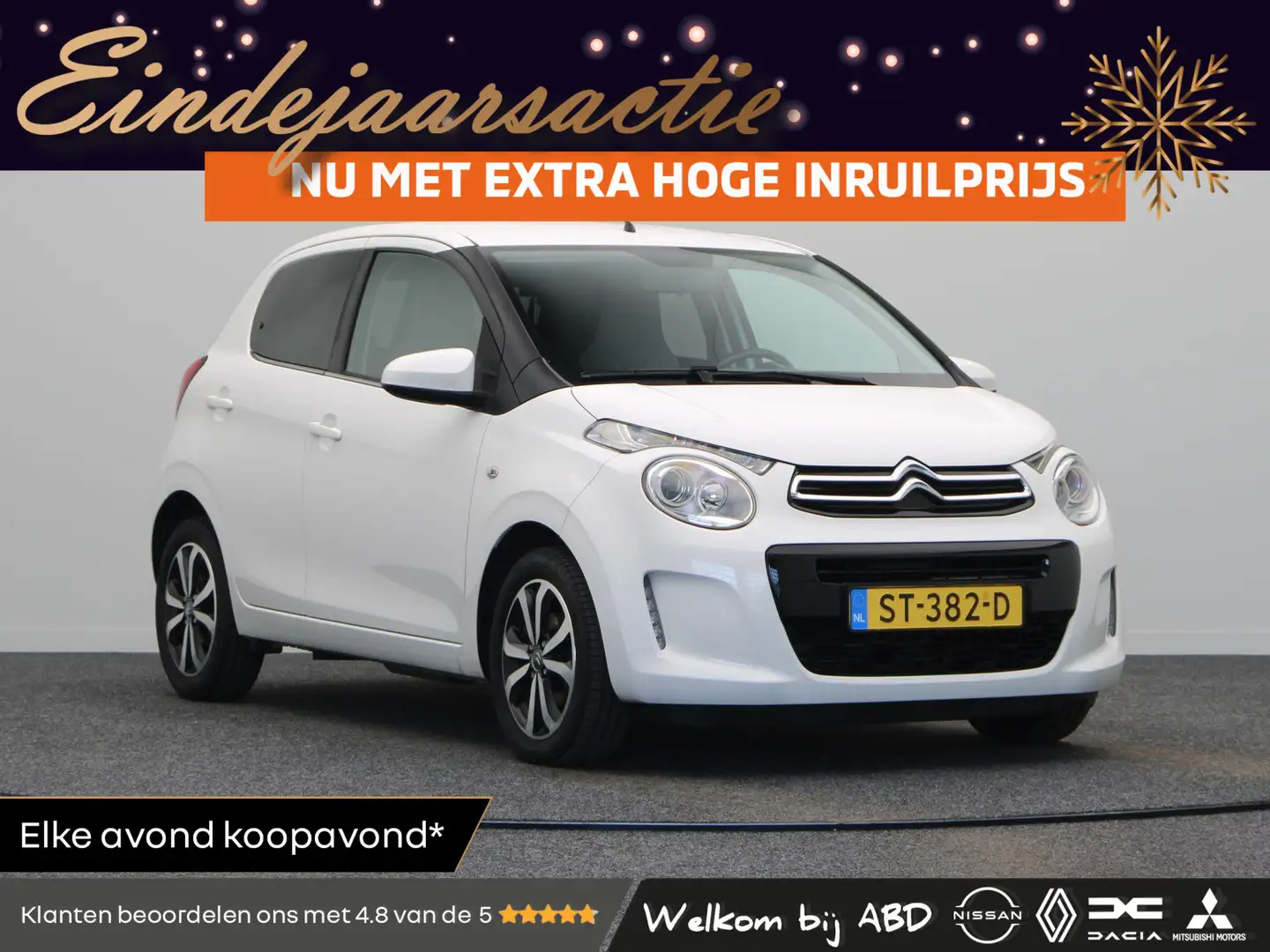 Citroen C1 1.0 e-VTi Shine | Airconditioning | Elektrische ra Wit - 1
