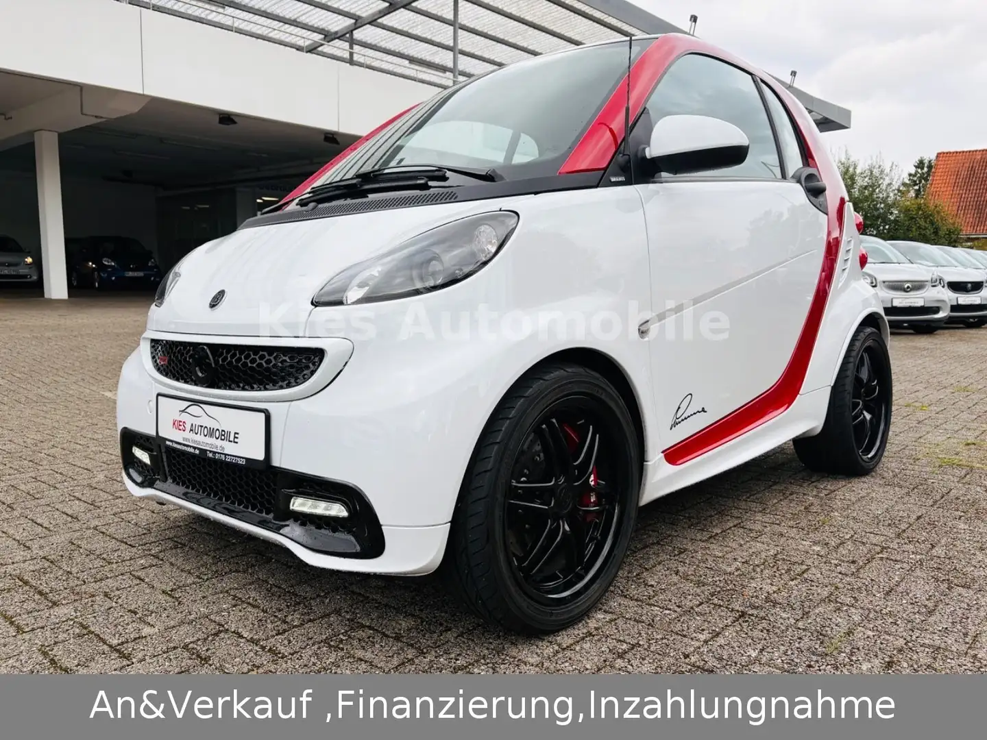 smart forTwo Brabus 102Ps AUTOM/SERVO/SITZH/NAVI/PANO Blanc - 1