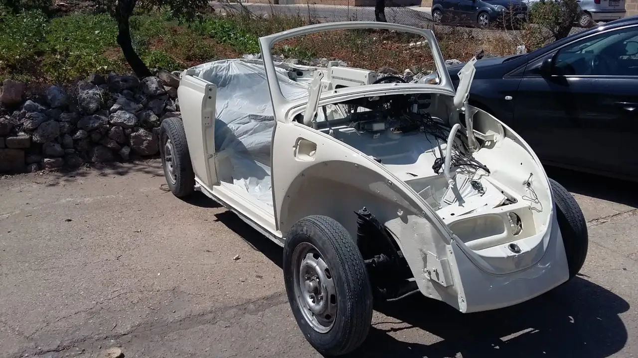 Volkswagen Maggiolino Cabrio vetro piatto 70, foto 11