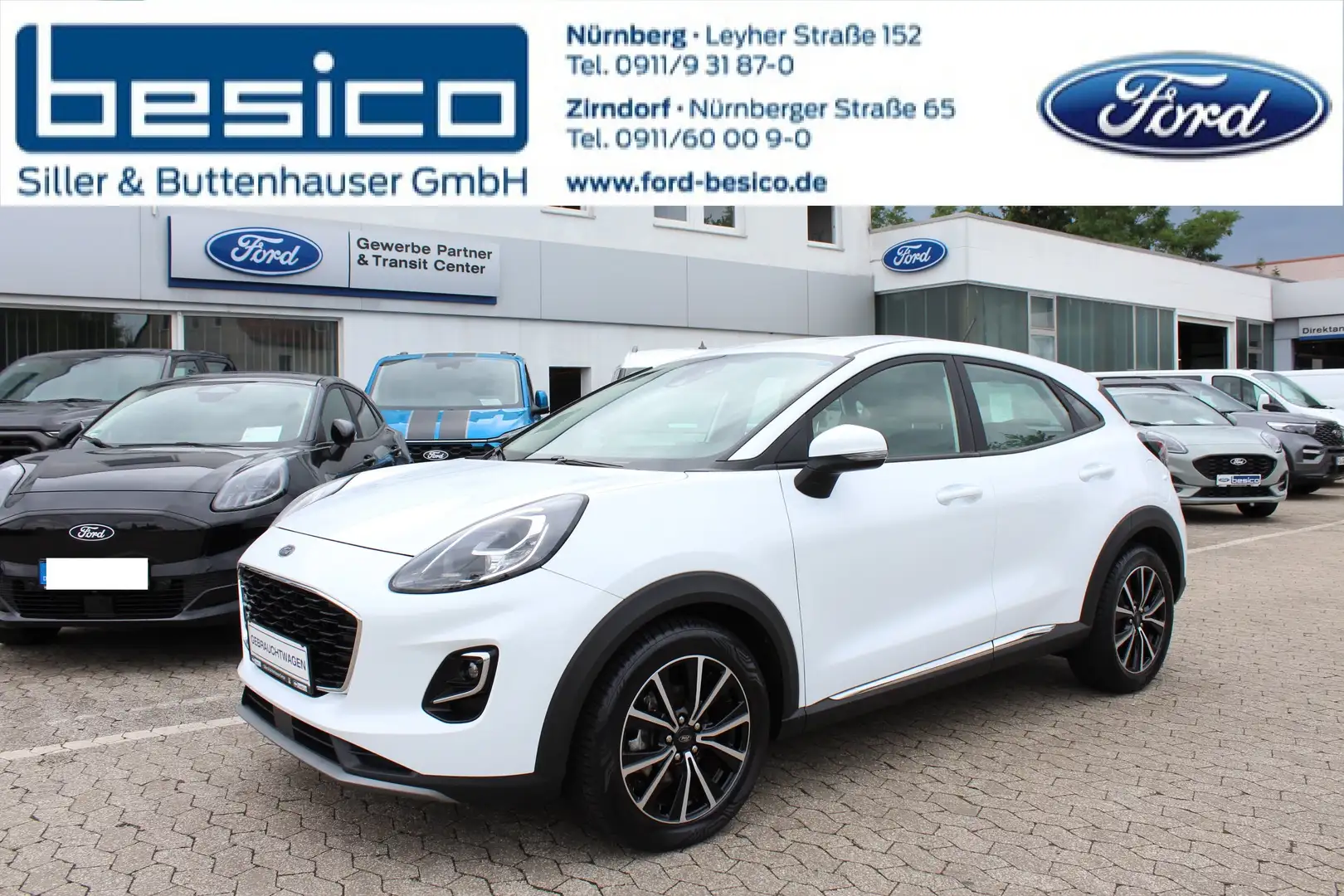 Ford Puma Titanium 1,0EcoBoost*Automatik*Winter Paket*Navi* Blanc - 1