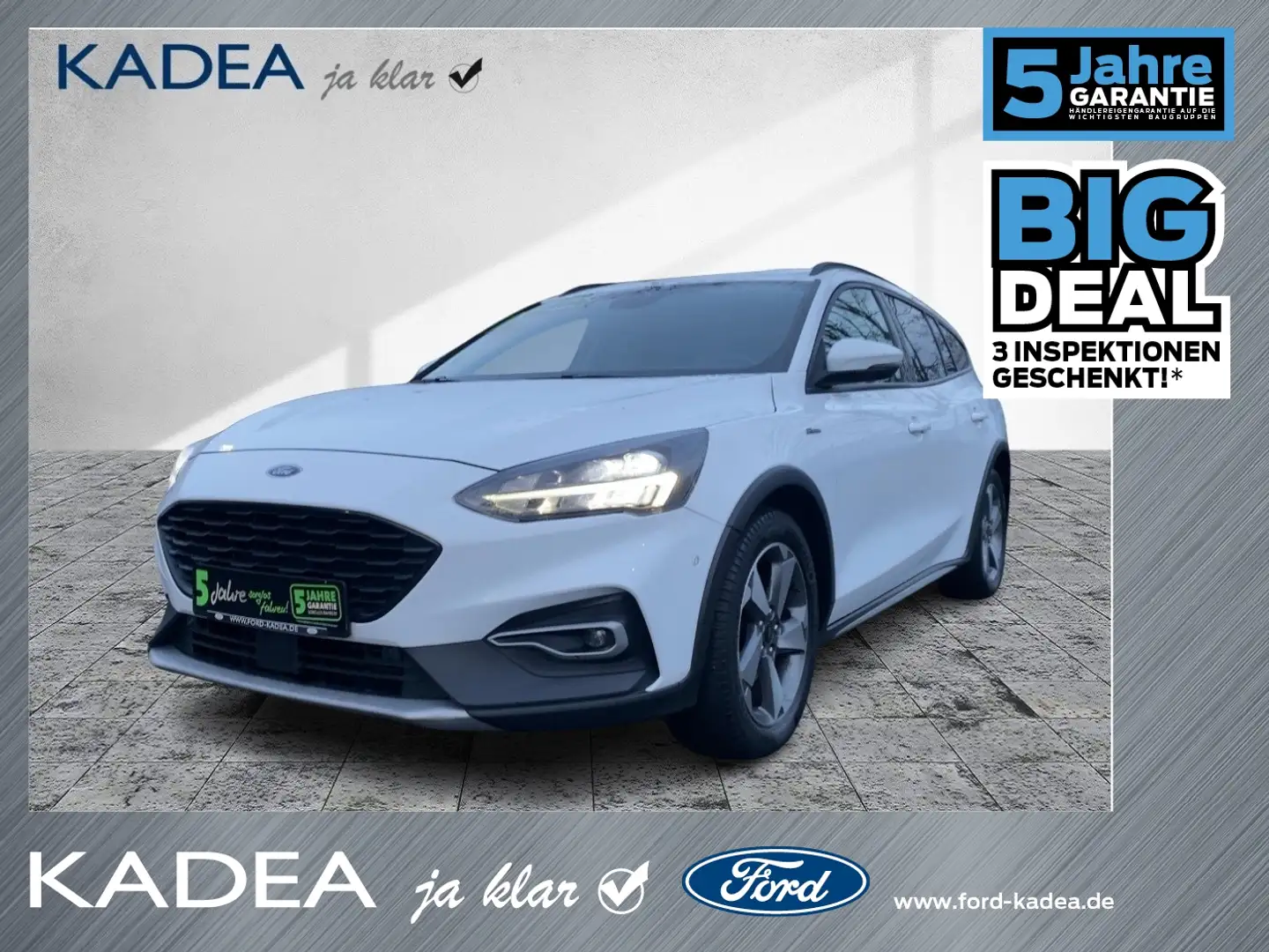 Ford Focus 1.0 EcoBoost Active AHK+LED+KAM+NAV+TEMP Weiß - 1