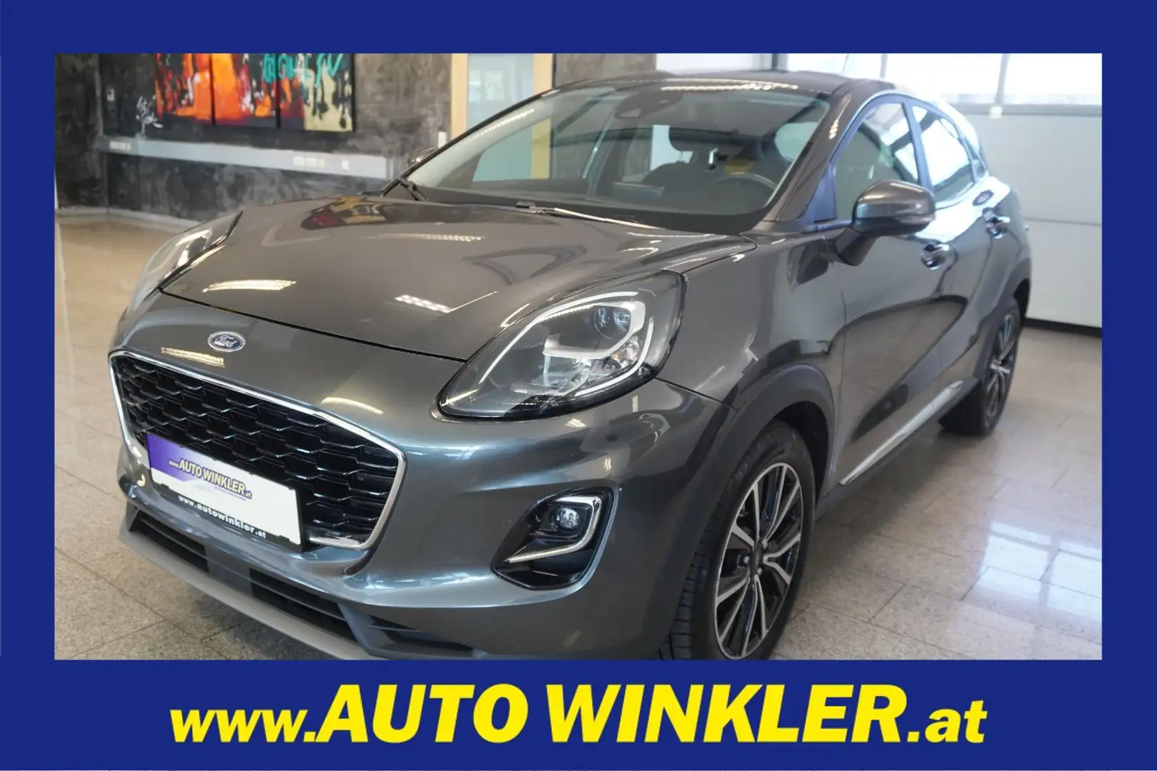 Ford Puma 1,0 EcoBoost Titanium Aut. SHZ/Navi/AHK Grau - 1