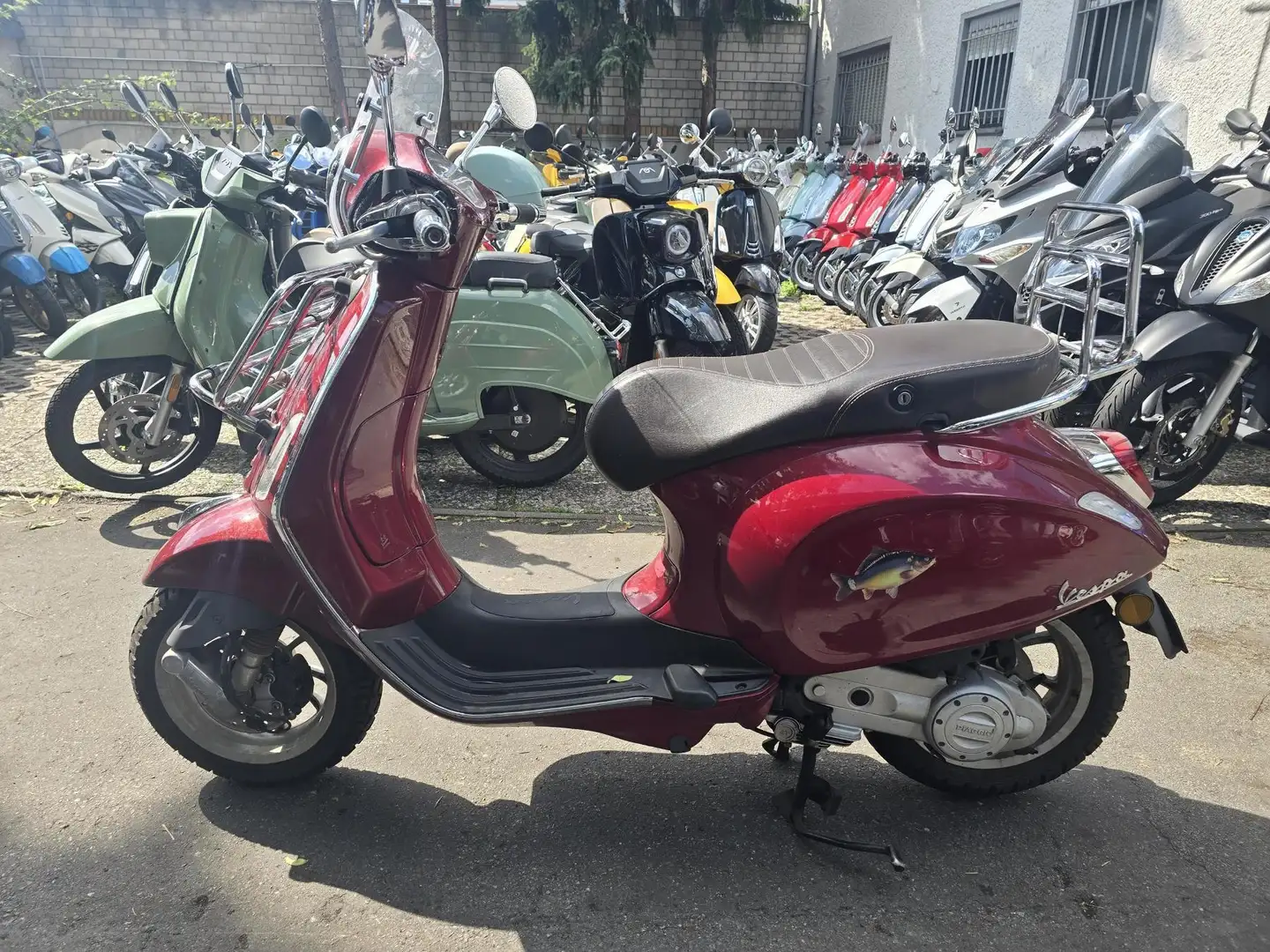 Vespa Primavera 50 Touring Träger Windschild u.m. Rosso - 2
