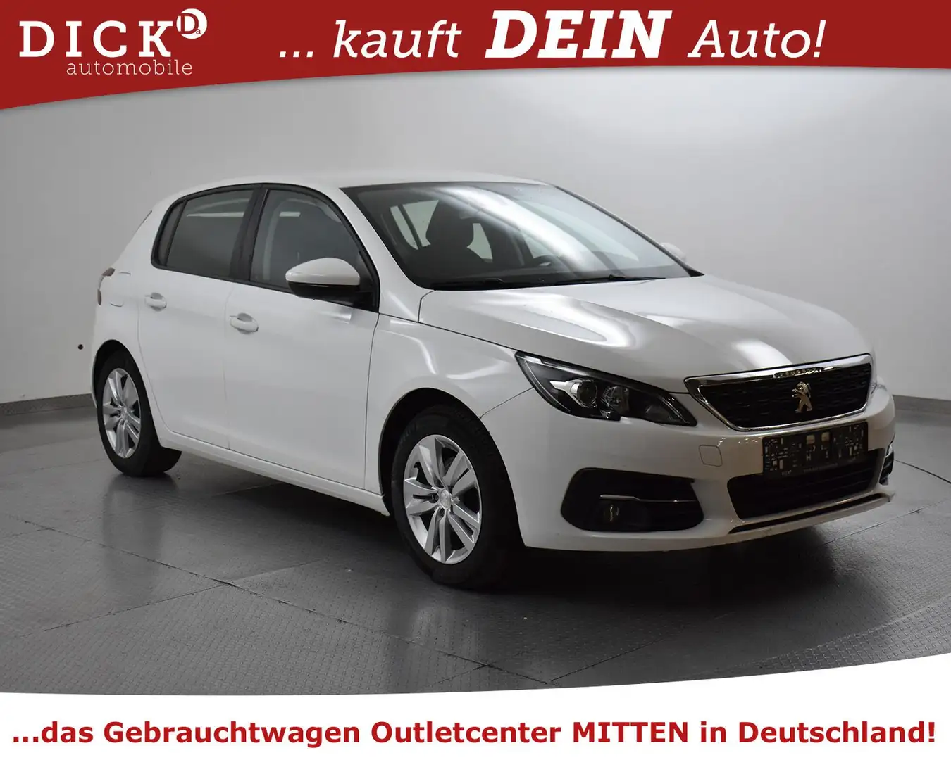 Peugeot 308 1.2 Aut. Active Pack NAVI+PDC+TEMP+MFL+APPLE Weiß - 1