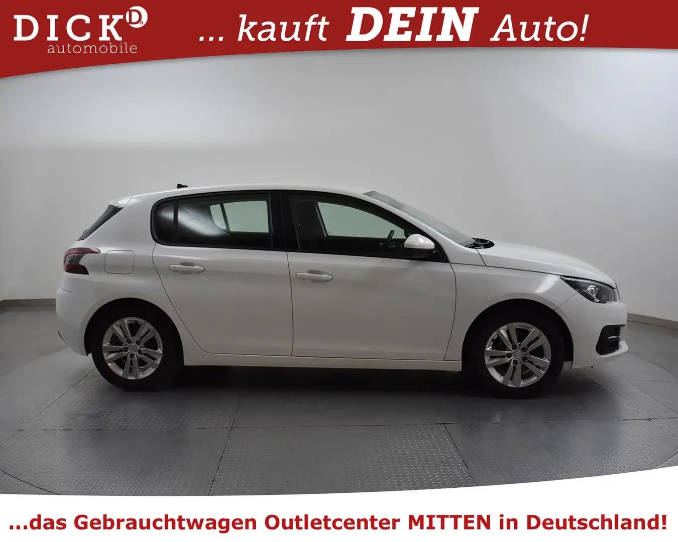 Peugeot 308 1.2 Aut. Active Pack NAVI+PDC+TEMP+MFL+APPLE Weiß - 2