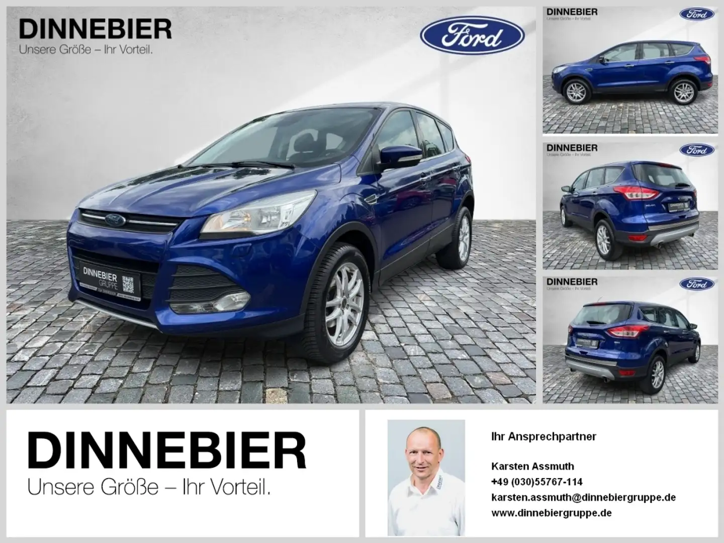 Ford Kuga +PDC*Winterpaket*Tempomat*Bluetooth Bleu - 1