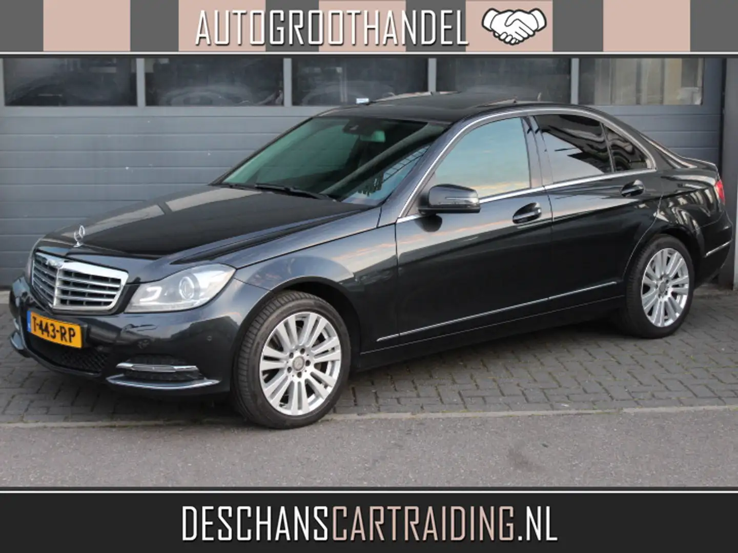 Mercedes-Benz C 350 klasse V6 Elegance AUT. Leder, Schuifkanteldak, cr Zwart - 1