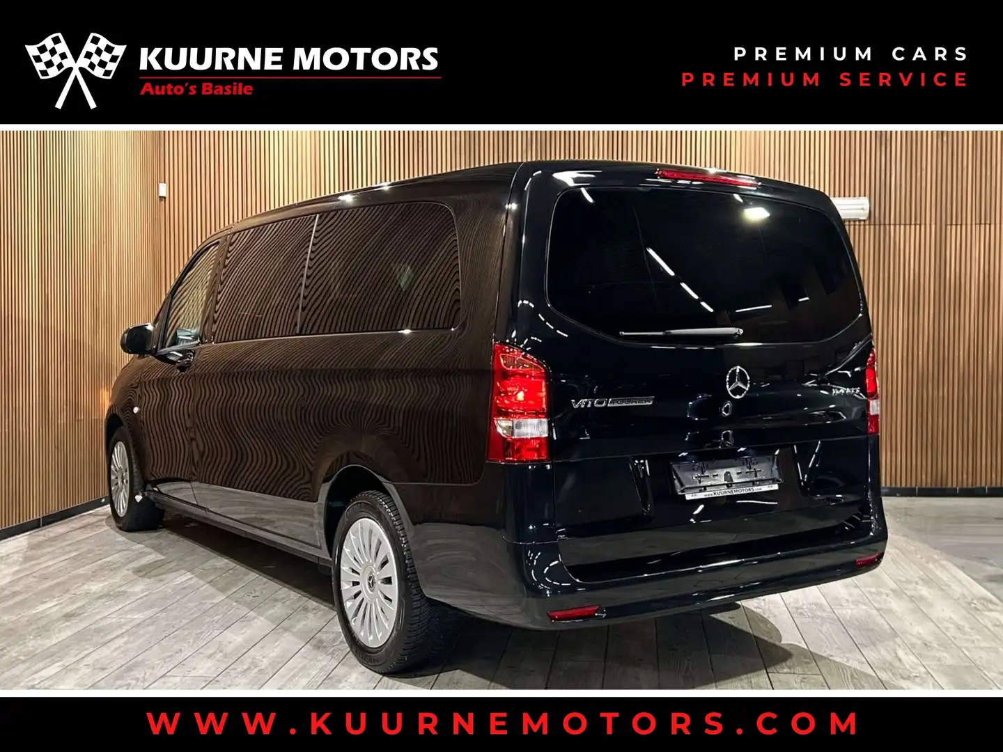Mercedes-Benz Vito TOURER 114CDI Aut. L3 9pl Gps/Leder *1j garantie* Noir - 2