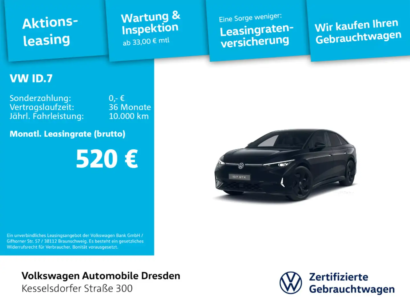 Volkswagen ID.7 GTX AHZV LED Navi Kamera Schwarz - 1