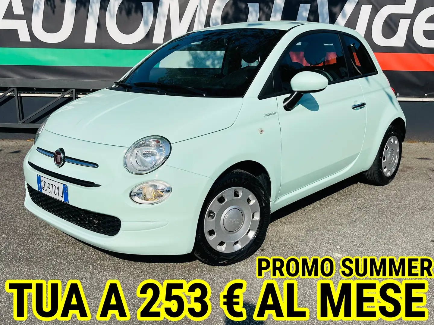 Fiat 500 500 1.0 hybrid Pop 70cv**PROMO SUMMER** Groen - 1