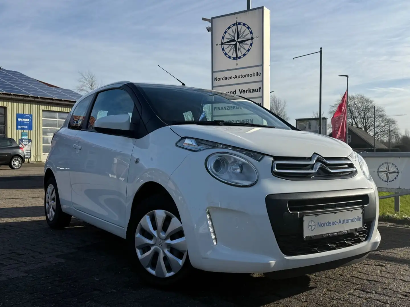 Citroen C1 Feel VTI 72 SHINE Klima EURO 6 HU neu Wit - 2