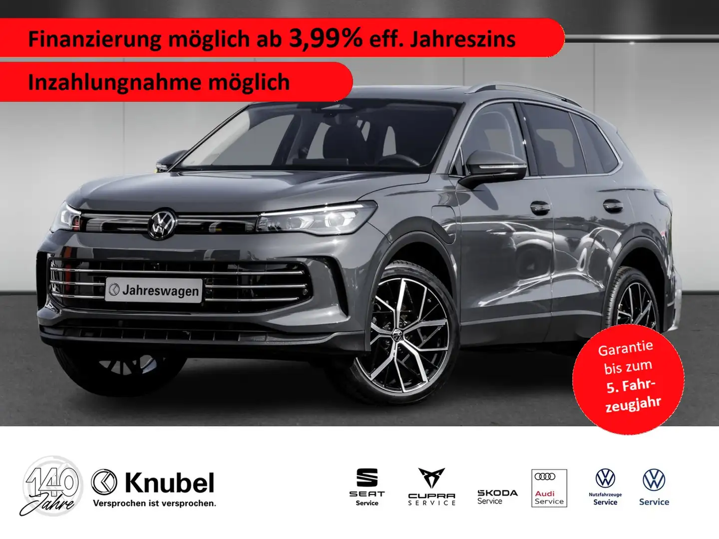 Volkswagen Tiguan Elegance eHybrid PANO/AreaView/HeadUp Grau - 1