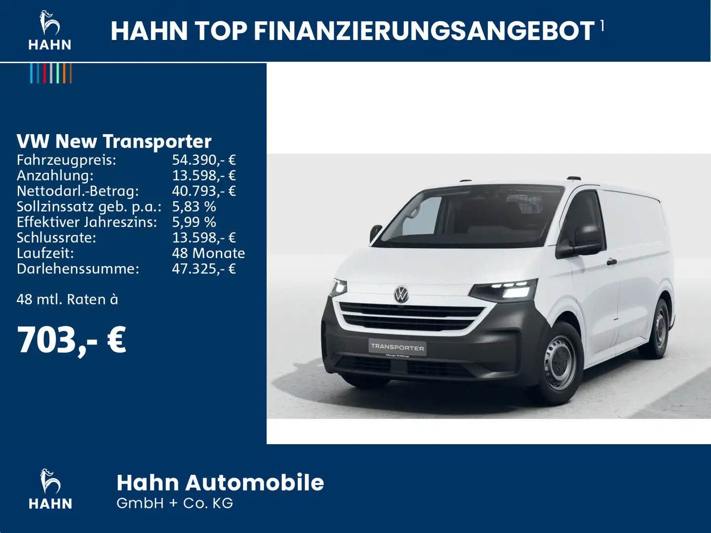 Volkswagen New Transporter Kasten 100kW BEV Blanc - 2
