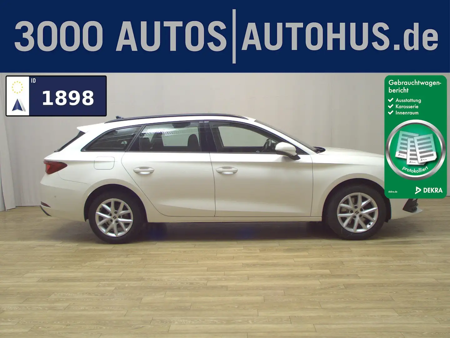 SEAT Leon Sportstourer 2.0 TDI Style Navi LED vc PDC Weiß - 1