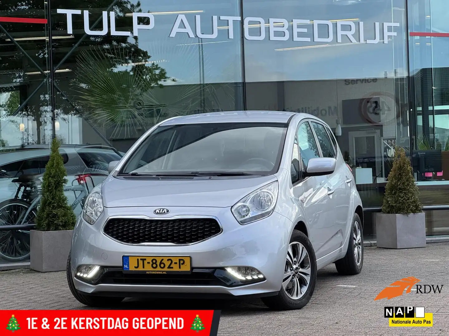 Kia Venga 1.4 CVVT DynamicPLusLine 2016 Navi Top staat Grijs - 1