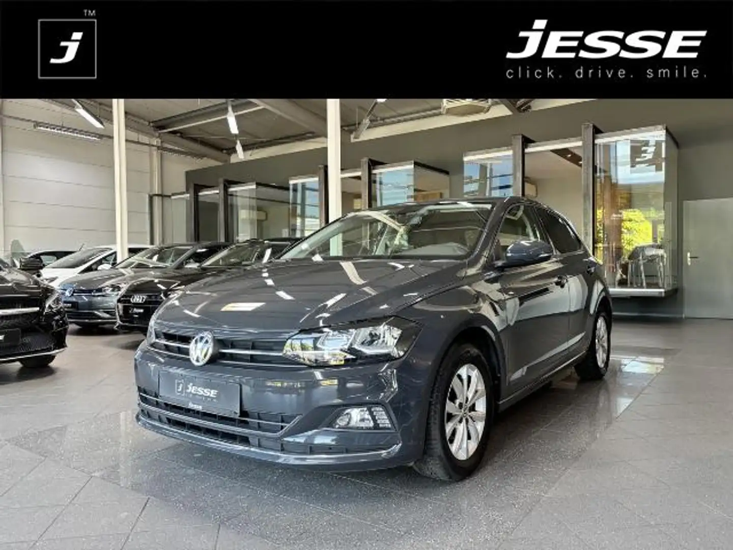 Volkswagen Polo 1.0 TSI Highline Navi SHZ PDC Gris - 1