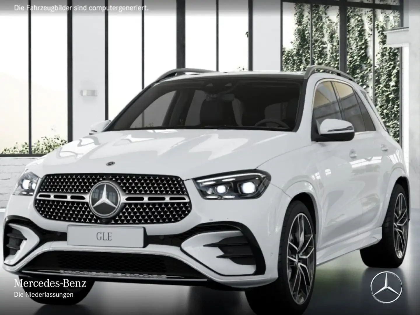 Mercedes-Benz GLE 450 4M AMG+PANO+360+AHK+MULTIBEAM+22"+HUD+SPUR Weiß - 2