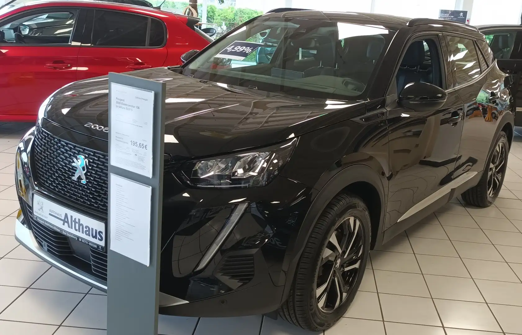 Peugeot 2008 Allure Elektro 136 SOH Batterie 92 % Schwarz - 1