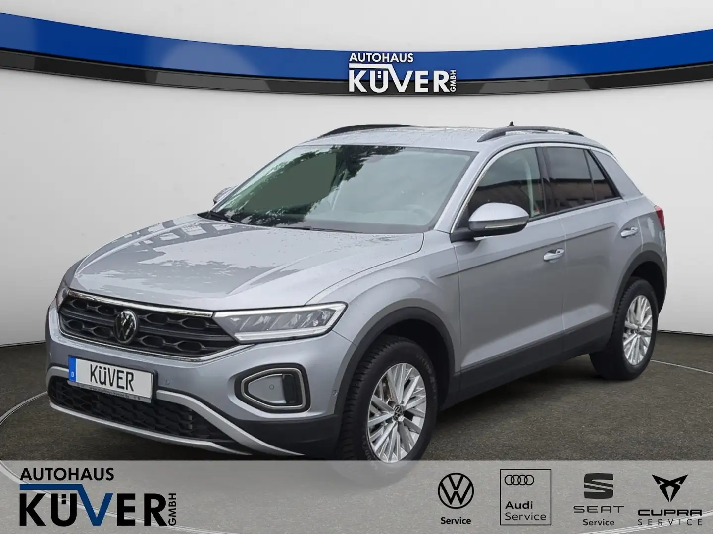 Volkswagen T-Roc Life 1.5 TSI DSG LED+ACC+Einparkh.+16 AUT Silber - 1