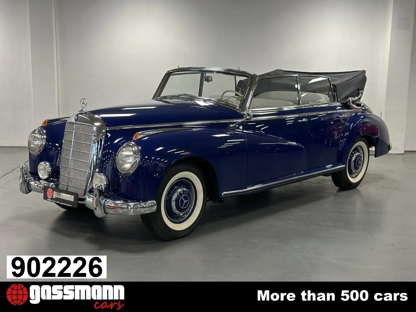 Mercedes-Benz 300 Adenauer Cabriolet D, W186 Azul - 1