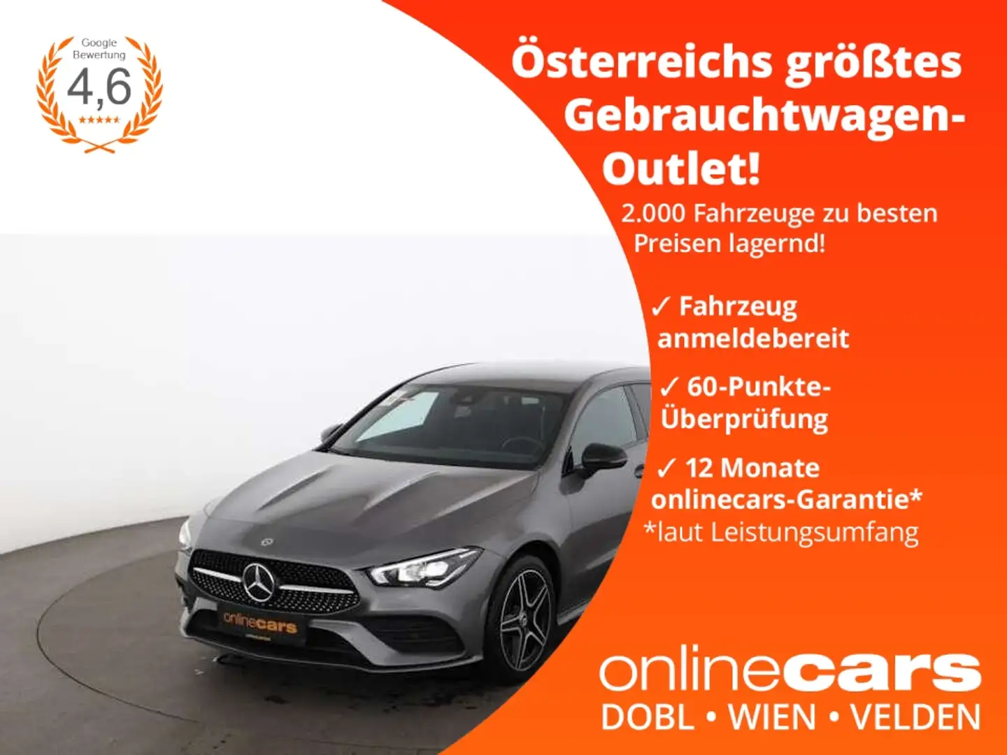 Mercedes-Benz CLA 250 e SB AMG-Line Aut LED RADAR LEDER NAVI Grau - 1