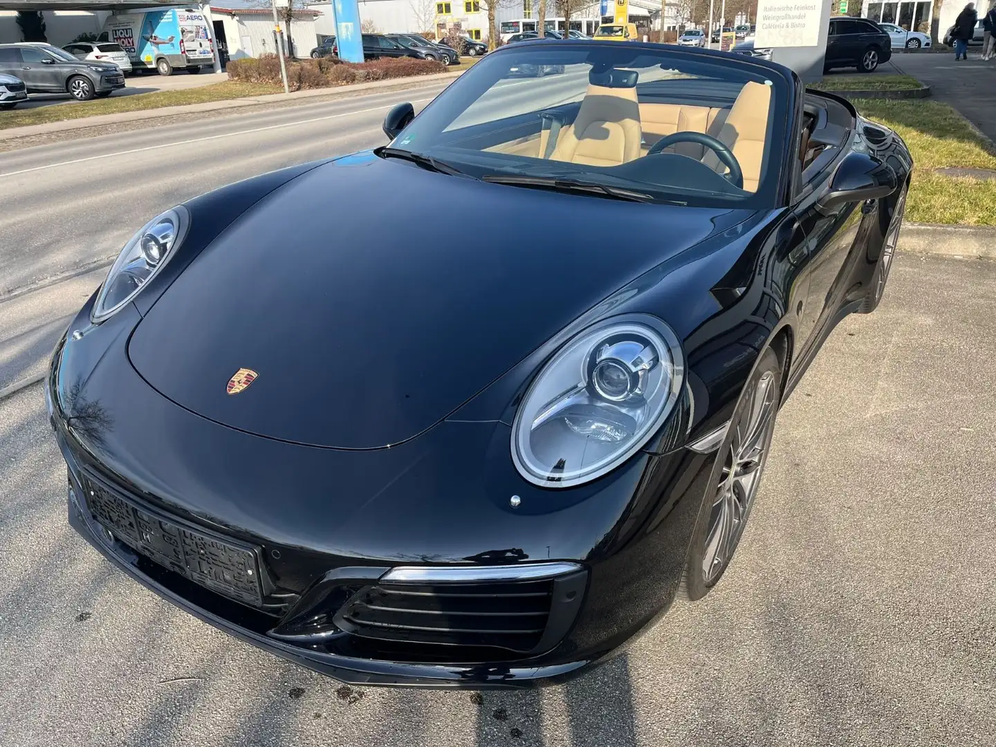 Porsche 991 911 4S Cabrio 1. Hand Deutsch Approved Garantie Schwarz - 2