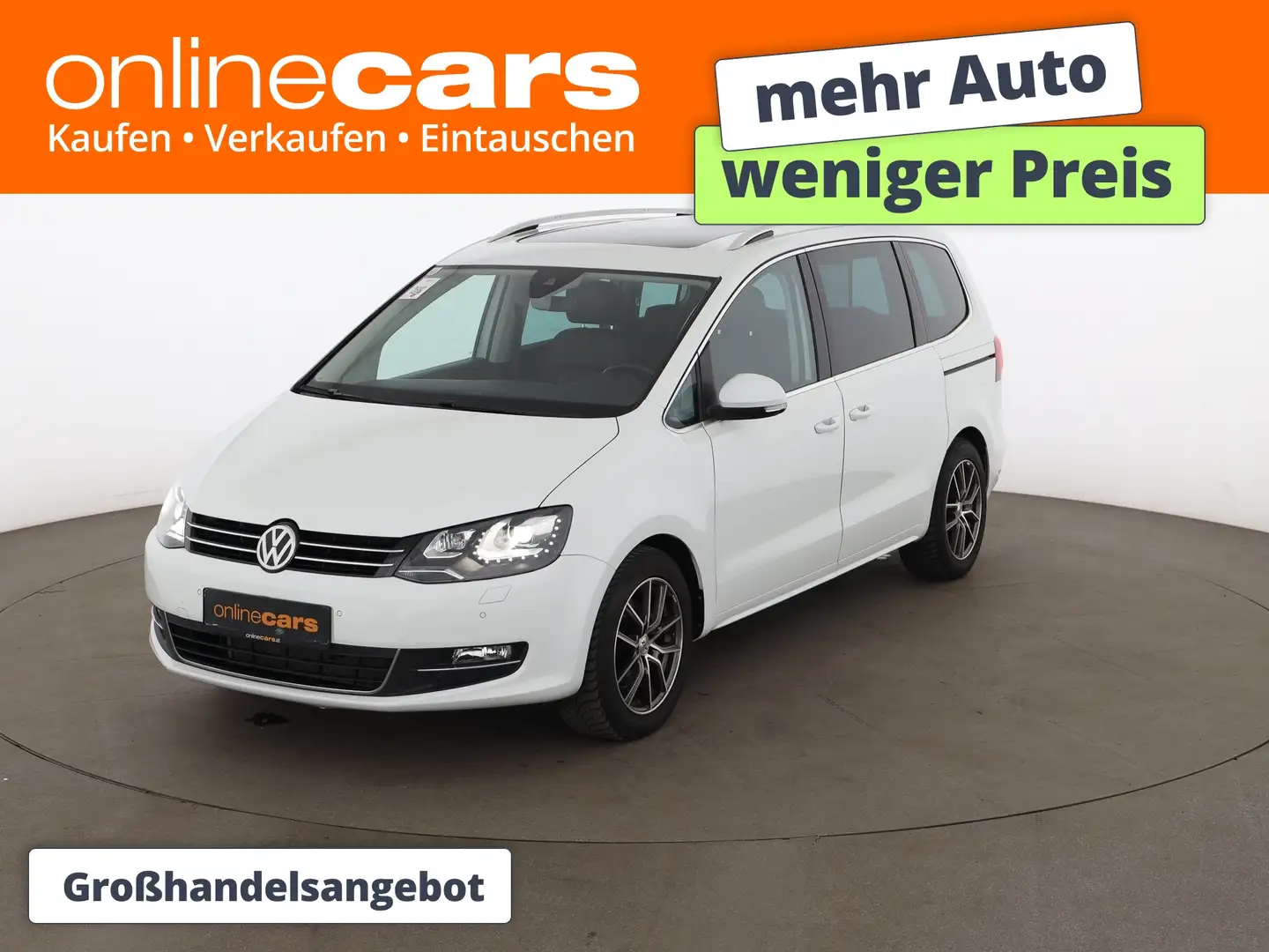 Volkswagen Sharan 2.0 TDI 4Motion Highline Aut XENON SKY AHK Weiß - 1