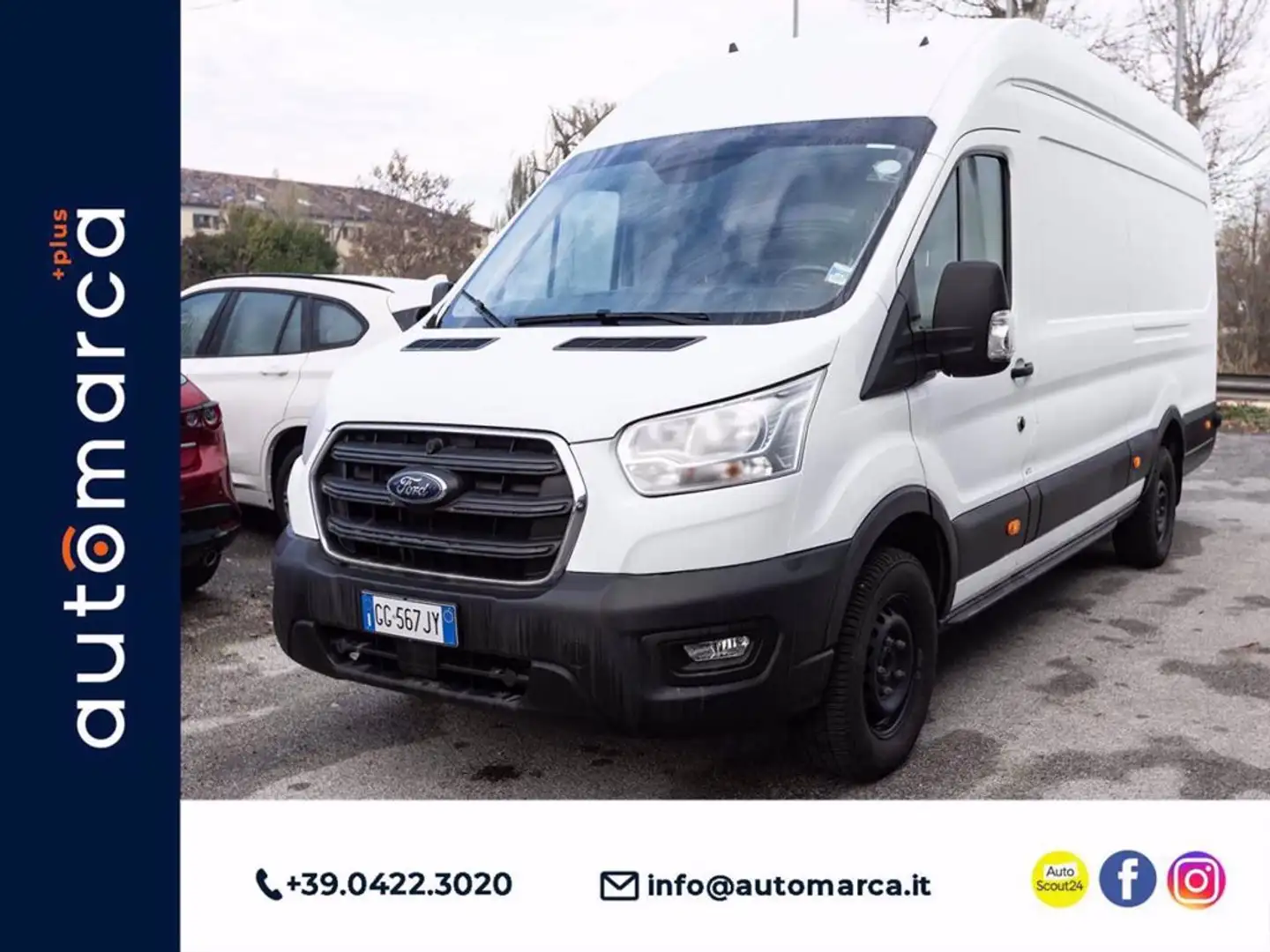 Ford Transit 350 2.0TDCi EcoBlue 170CV PL-TM Furgone Trend Bianco - 1