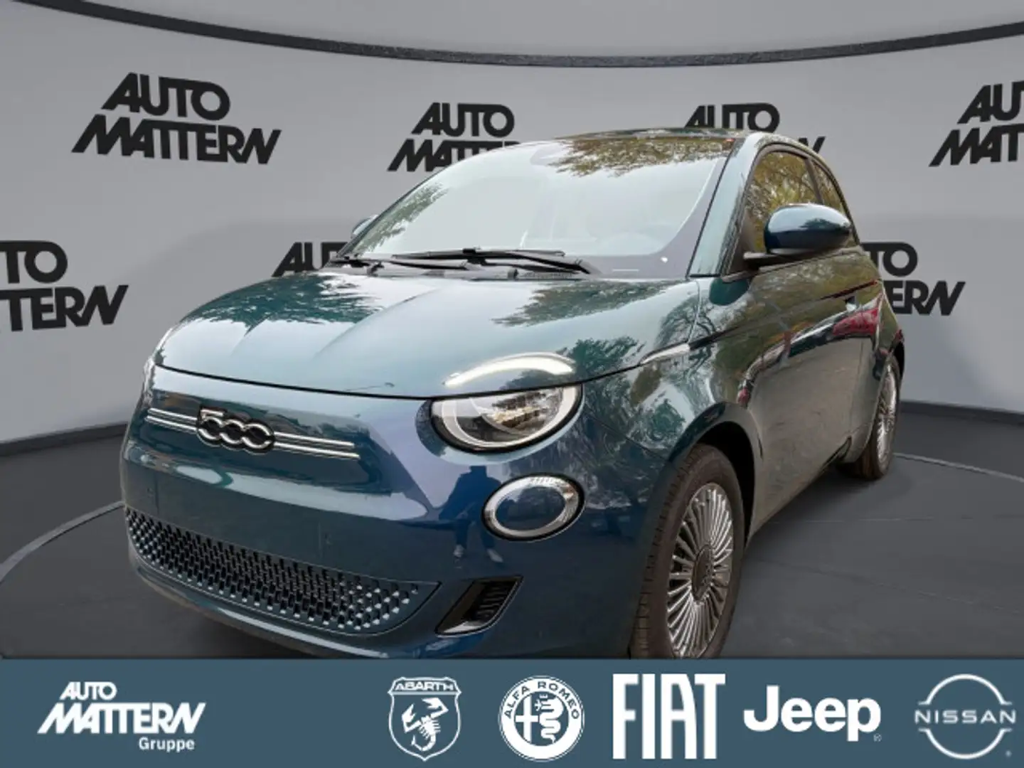 Fiat 500e Icon 42 kWh|Klimaaut.|NAVI|SHZ|Tempomat|Blu Grün - 1
