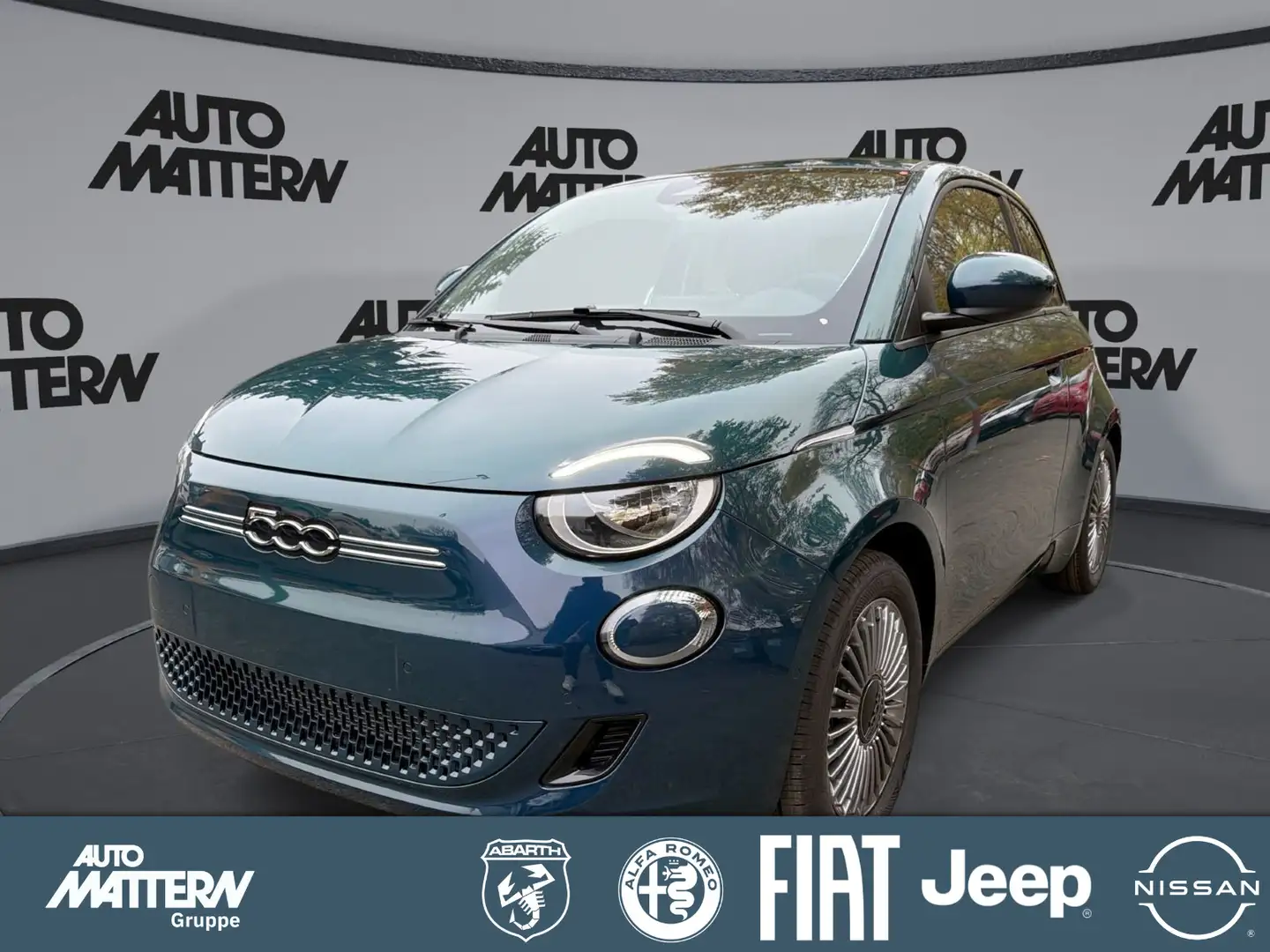 Fiat 500e Icon 42 kWh|Klimaaut.|NAVI|SHZ|Tempomat|Blu Groen - 1