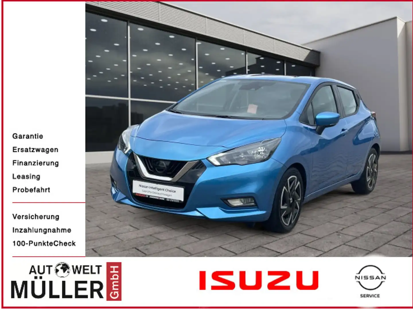 Nissan Micra 1.0 N-Way 92PS KLIMA | PDC | Sitzheizung Blau - 1